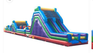 85ft Colorful Wet/Dry Obstacle Course