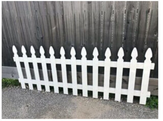 White Picket Fencing 8ft Length by 36” Height