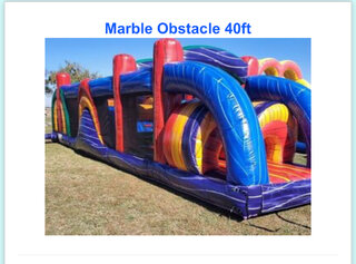 40Ft Marble Obstacle Course 