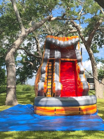 20 FOOT  LAVA WAVE SINGLE  LANE WATER SLIDE