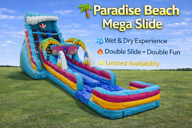 20 FOOT Paradise Beach Mega Water Slide (NEW 2026)