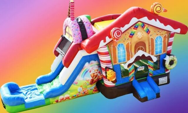 Candy Bounce House & Dry Slide