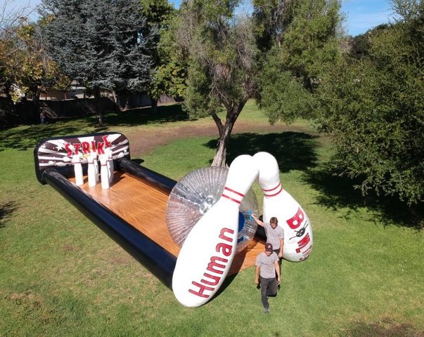 *NEW* Human Bowling Truck  with Zorb Ball 