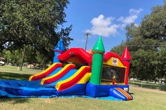 Colorful Double Fun Combo Water Slide