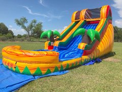 15 FOOT PARADISE WATER SLIDE WITH POOL