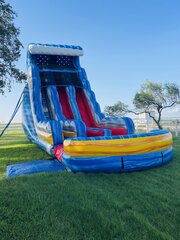 26 Foot Tropical Tsunami Double Slide  with Pool