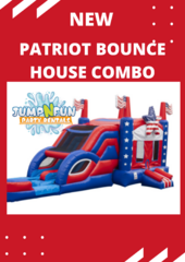 Patriot Bounce House Double Slide Combo Dry