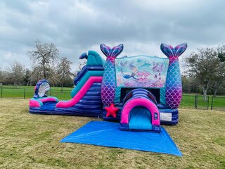 Mermaid Bounce Combo/ Double Dry Slide (Large Size)