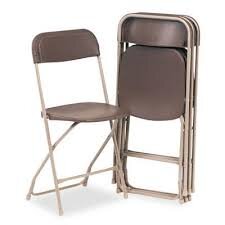 Brown Folding Chairs 
