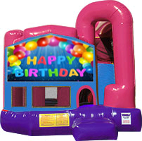 Happy Birthday 3-in-1 Combo w/slide Pink & Purple