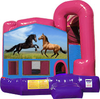 Horses 3-in-1 Combo w/slide Pink & Purple