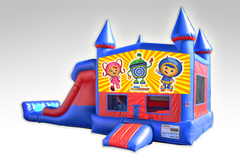 Umizoomi Red and Blue Bounce House Combo w/Dual Lane Dry Slide