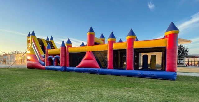EXTREME PALACE MAZE 2 PIECE (GIANT SLIDE COMBO)+(PALACE MAZE)(1.5HP BLOWER FOR BOTH) 