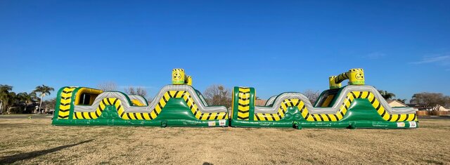 (2PIECE) TOXIC RUSH OBSTACLE 80FT (BOTH USE 2.5HP BLOWER)