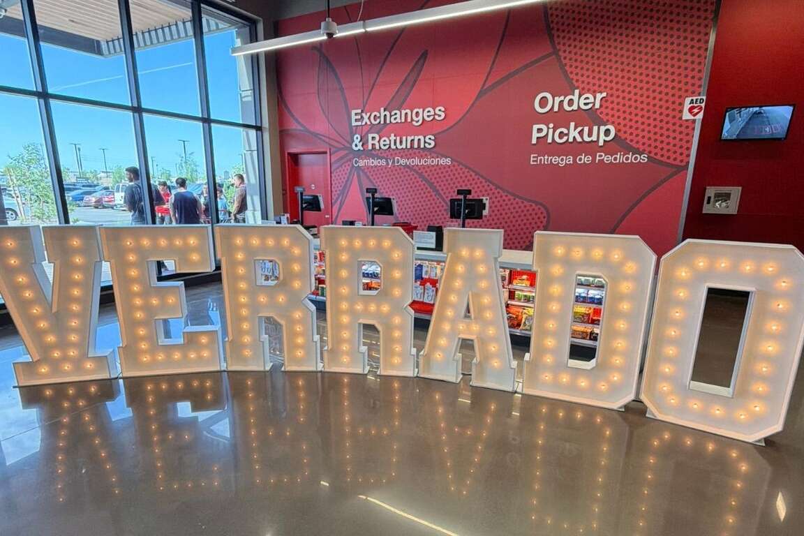 4 ft light-up marquee letters set up for an event in Verrado, Goodyear AZ