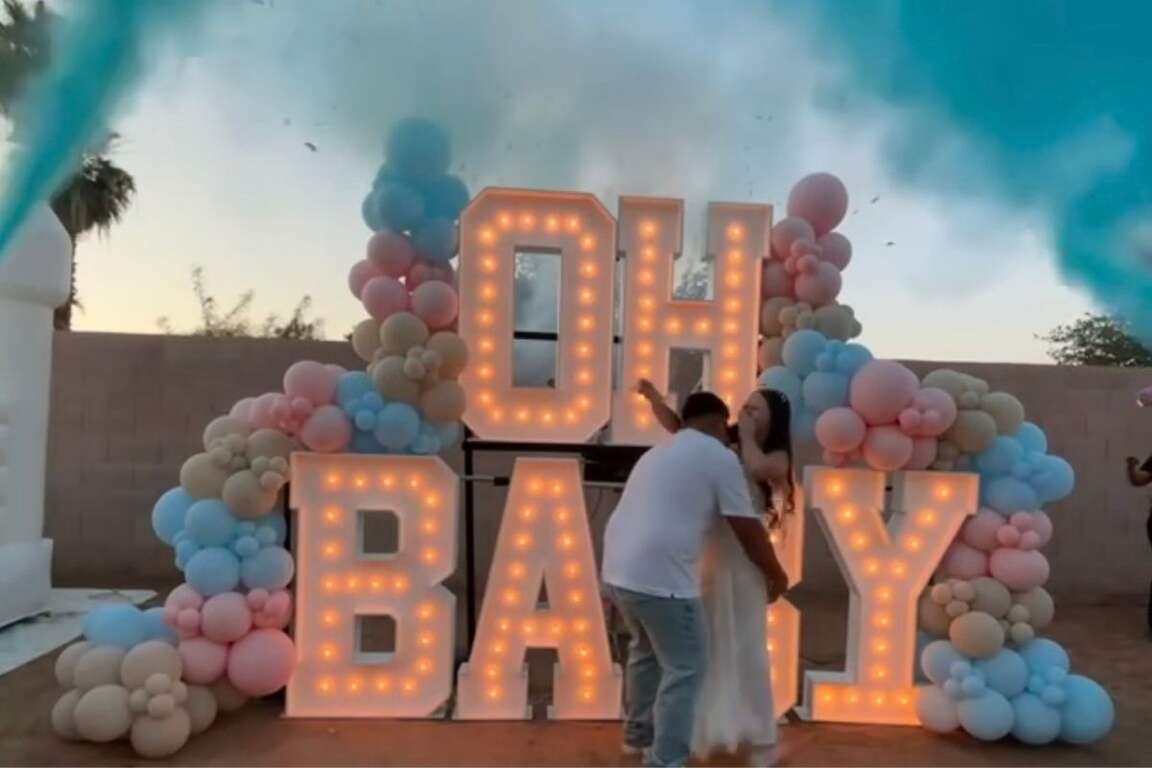 Oh Baby marquee letter setup in Avondale, AZ
