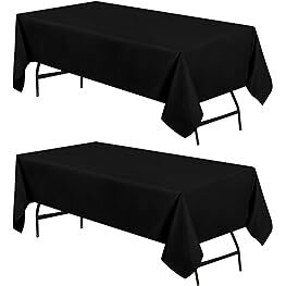 Rectangular Black  Table Cloths