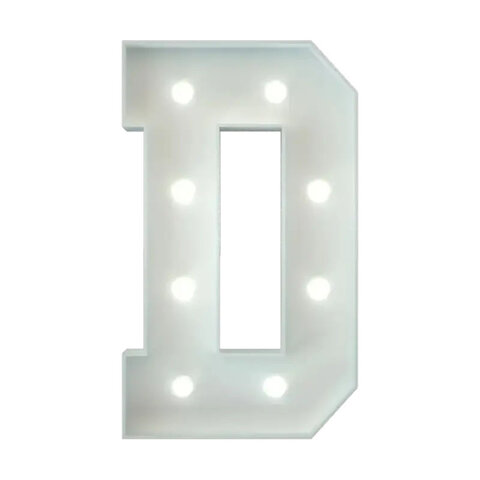 Marquee Letter D