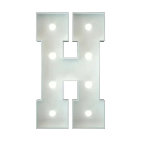Marquee Letter H