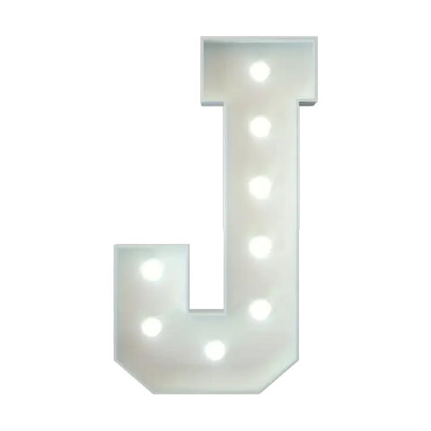 Marquee Letter J