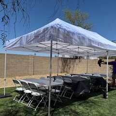 canopy table and chair package