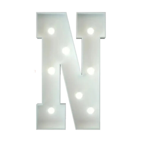 Marquee Letter N