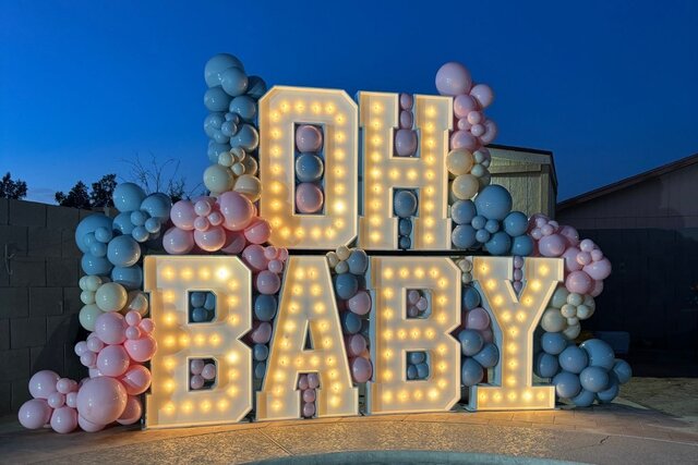 OH BABY Marquee Letters