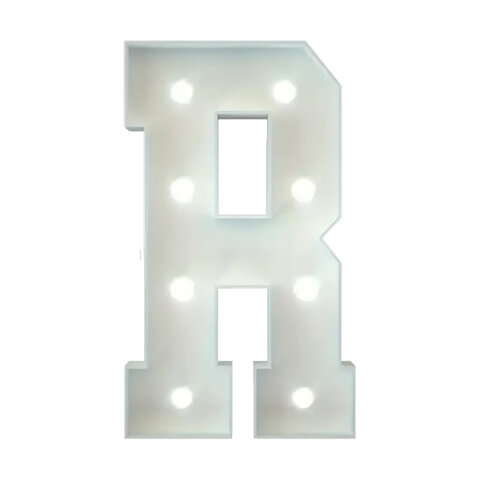 Marquee Letter R