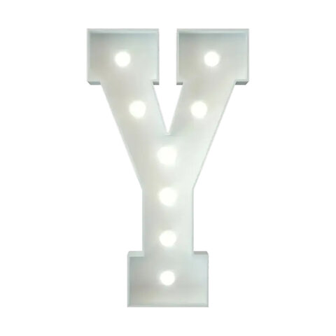 Marquee Letter Y