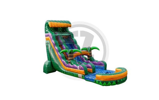 22' Mardi Gras Fall Waterslide