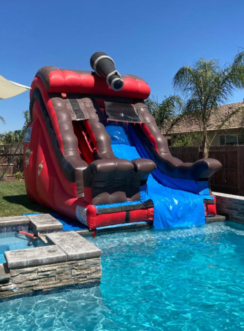 16' Pirate Slide into Pool