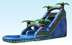 20' Blue Paradise Water Slide