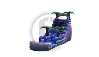 20' Purple Plush Water Slide