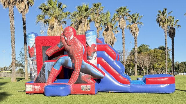 Spider Water Toddler JollyJumps with Slide