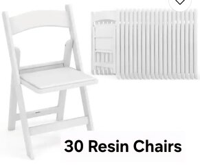 30 Resin Chairs Bundle