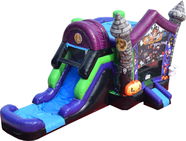 Trick or Treat Halloween Bounce House Slide