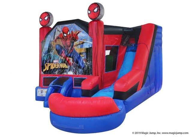 Spider-Man 7 in 1 Bounce house Slide 