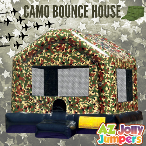 15x15 Military Camo Bounce house