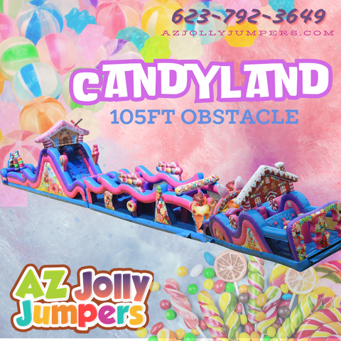 Candyland Obstacle Course 105ft