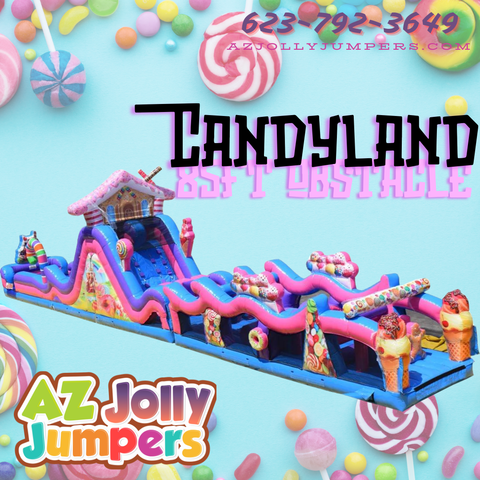 Candyland Obstacle Course 85ft 