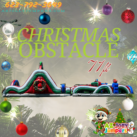 Christmas Obstacle Course 71ft