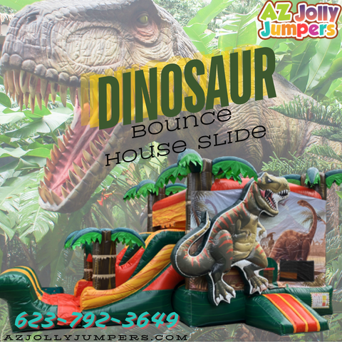 Dinosaur Bounce House Slide Combo 