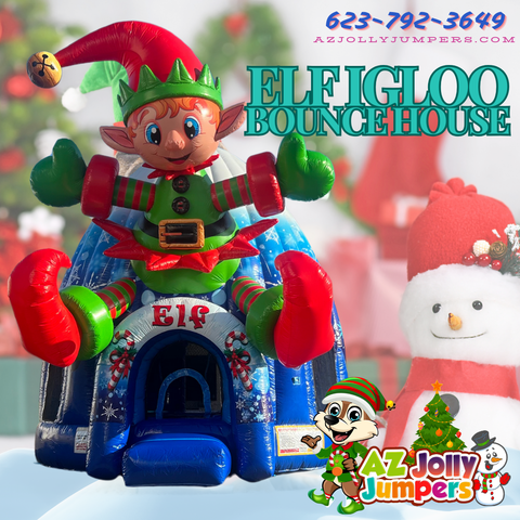 Elf Igloo Bounce House