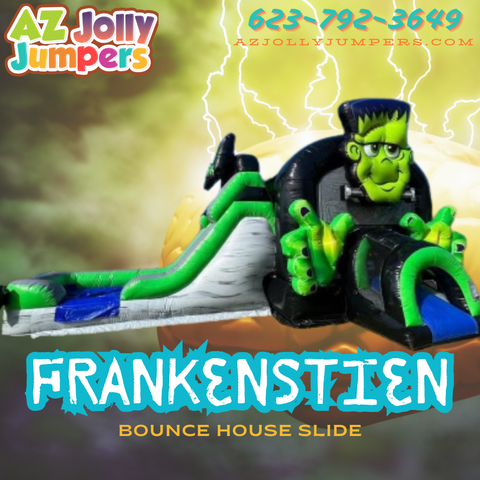 Frankenstien Bounce House Slide Combo