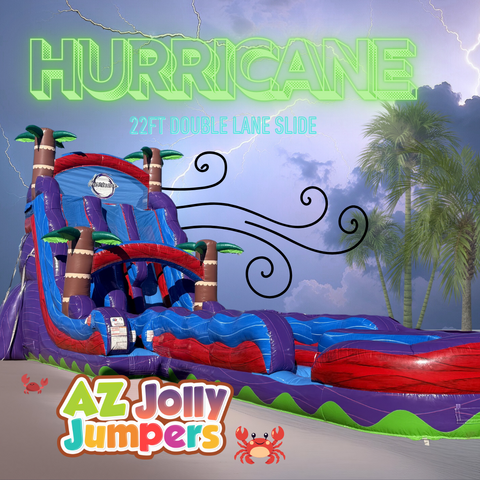 Hurricane Double Lane Water Slide