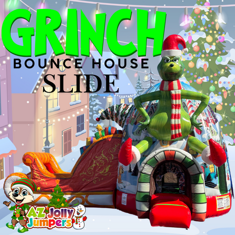 Grinch Bounce House Slide