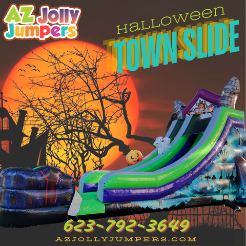 17’ Halloween Town Slide