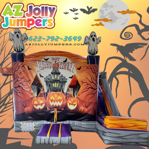 Happy Halloween Bounce House Slide