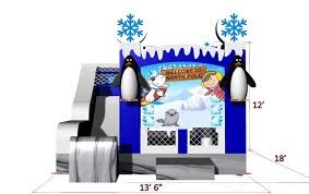 Penguin Plunge Bounce House Slide