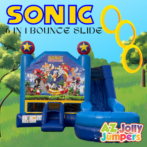 Sonic 6 in 1 Bounce House Slide